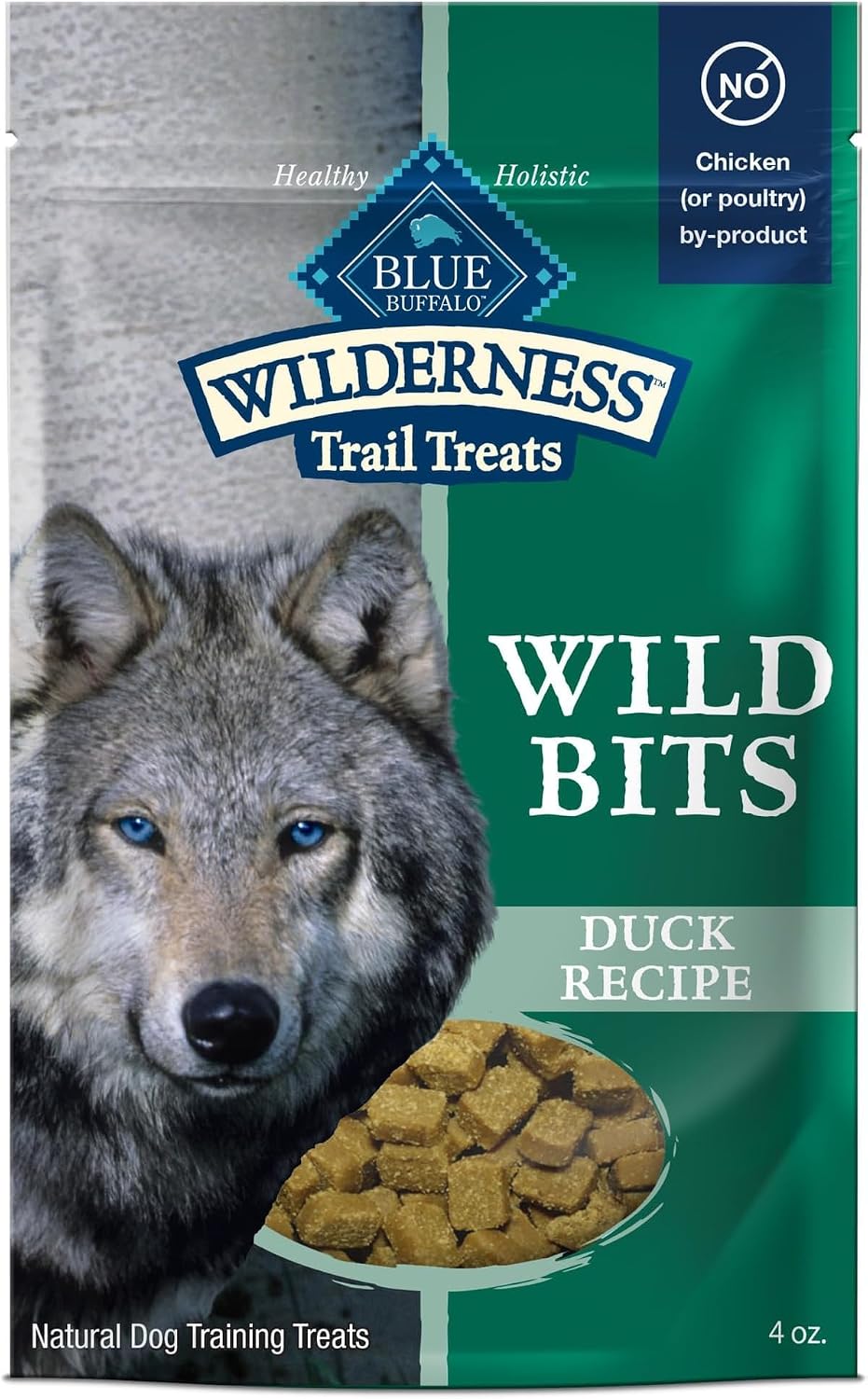 Blue Buffalo Wilderness Wild Bits Duck Soft & Chewy Dog Treats, 4 Ounce (Pack of 8)