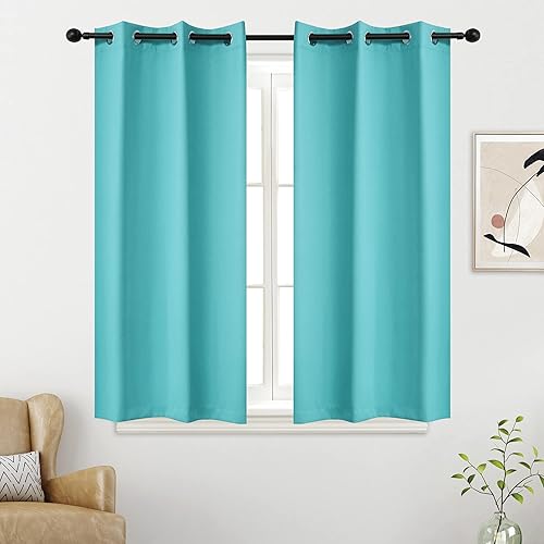 Miniatura 88 de YGO Cortinas opacas lilas para oscurecer la habitación de las niñas, con aislamiento térmico, paneles de cortina para sala de estar, para