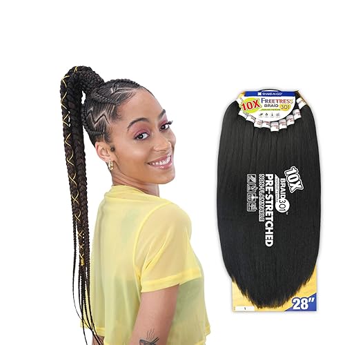 Miniatura 2 de Trenza sintética Freetress - 10 trenzas 301 28 (1 negro azabache)