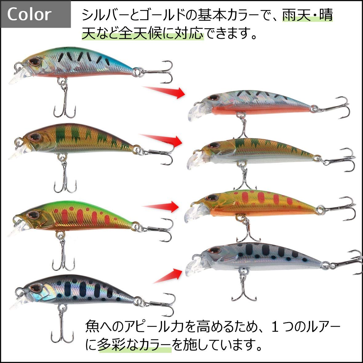 渓流ミノー計4個 渓流ミノー 渓流ミノー TROUT ZX | PRODUCTS | trout nories