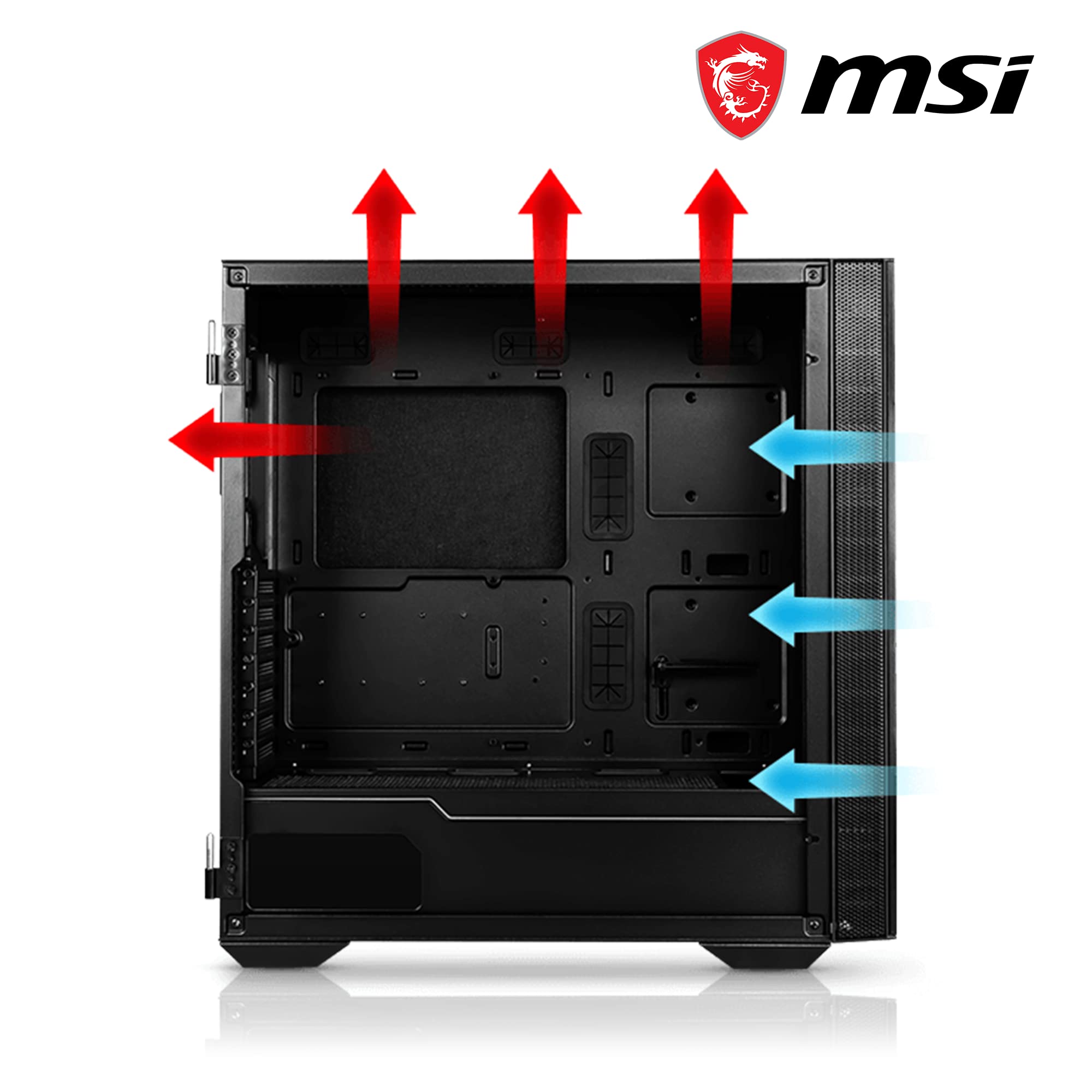 Amazon.co.jp: MSI MPG Quietude 100S ミッドタワー PCケース (強化