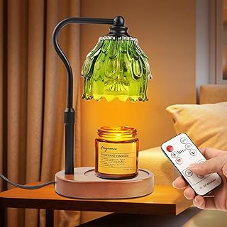 Candle Warmer Lamp with Timer and Wireless Remote Control, Dimmable Candle Warmer for Jar Candles, Height Adjustable Wax Melts Warmer, House Warming Gifts New Home Decor, Gifts for Women Mom
