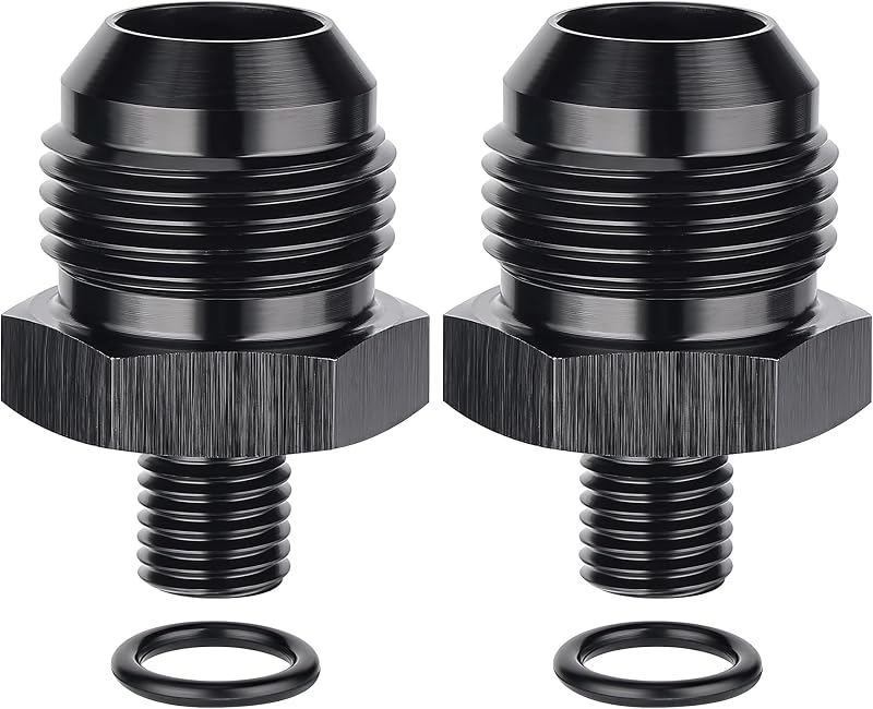 Adaptador de conexão EVIL ENERGY 12AN macho para M12 x 1,0 mm macho em alumínio – 2 unidades