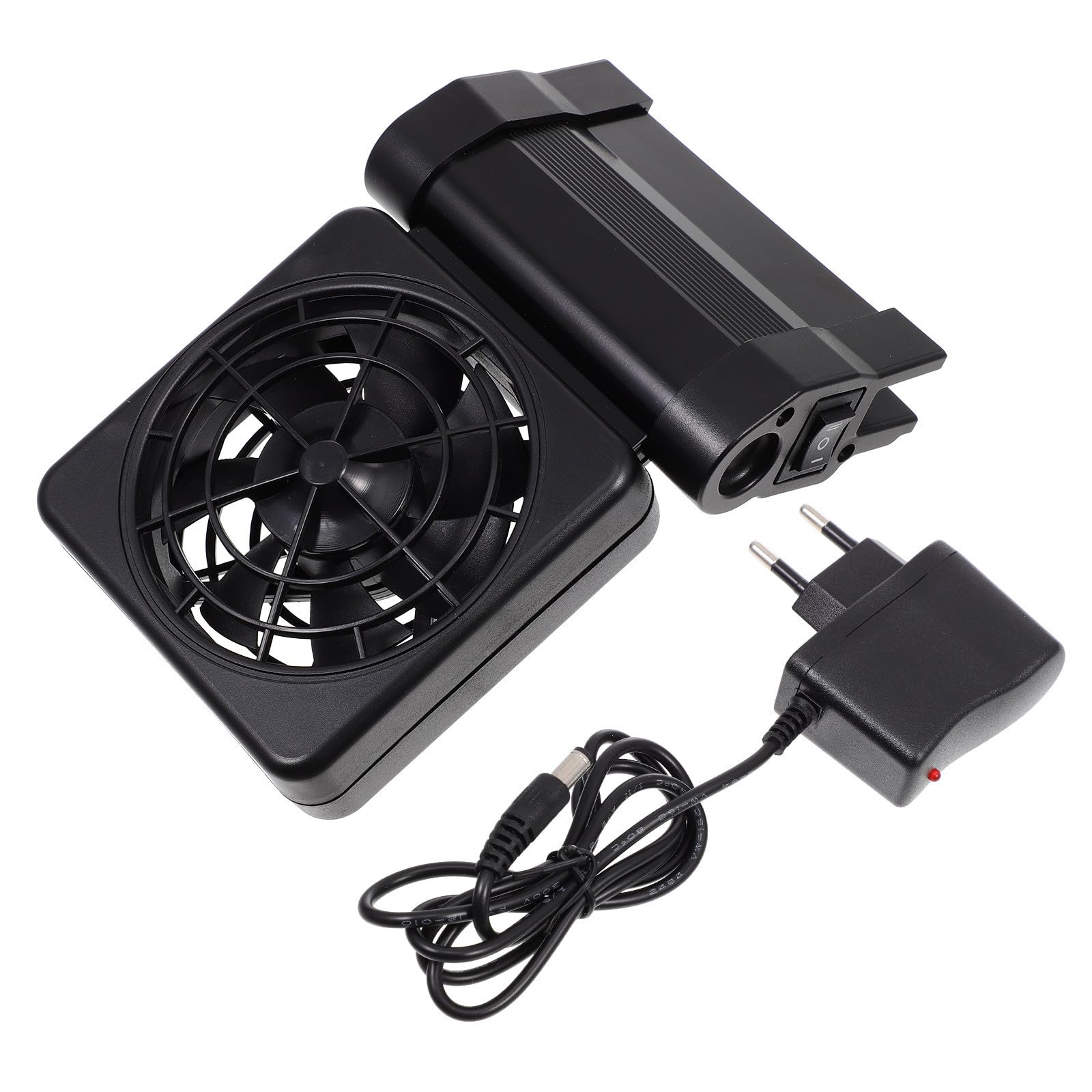 Enfriador de agua para acuario TEHAUX ventilador ajustable y accesorios para peceras
