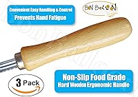 Vista 7 de Zucchini Squash Vegetable Corer 3 pcs Corers Stainless Steel Core Remover Tool Kitchen Stuffed Vegetables Veggies Seed Remover Remove Seeds Eggplant