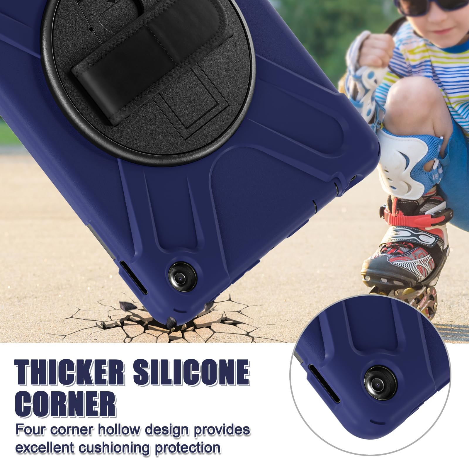 Amazon.co.jp: Fire HD 10 ケース 第13世代 2023年発売 耐衝撃 頑丈三