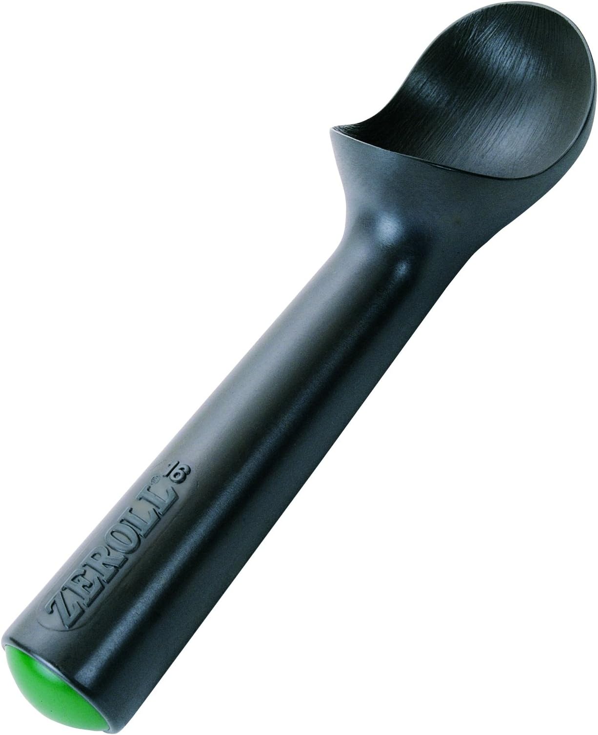 Zeroll 1016-ZT Zerolon Hardcoat Anodized Commercial Ice Cream Scoop with Unique Liquid Filled Heat Conductive Handle Easy Release 32 Scoops per Gallon, 2.5-Ounce, Black