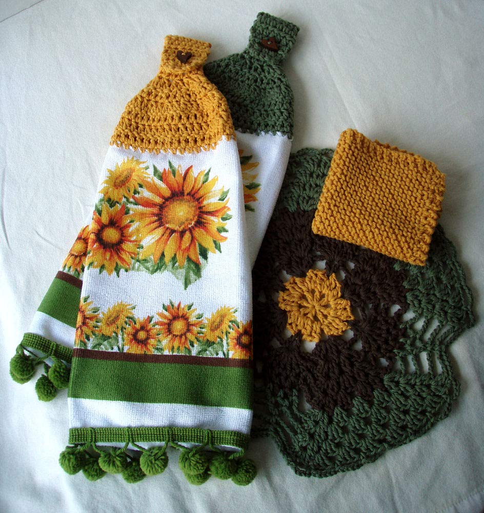 Crochet Sunflower Dishcloth Only New Crochet Patterns
