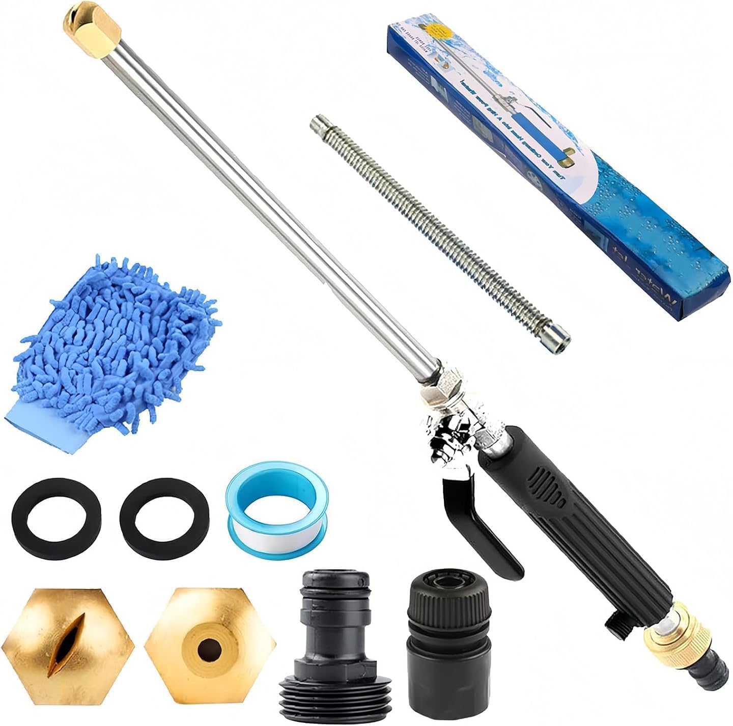 2026 New House Hawk Pressure Washer, Househawk Pro Pressure Washer, 2 in1 High Pressure Power Washer for House, 2 Nozzles and Quick Connect, for Cars, Patios, Fences, Windows (Blue)