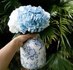 Vintage Blue and White Porcelain Flower Vase Home Decor