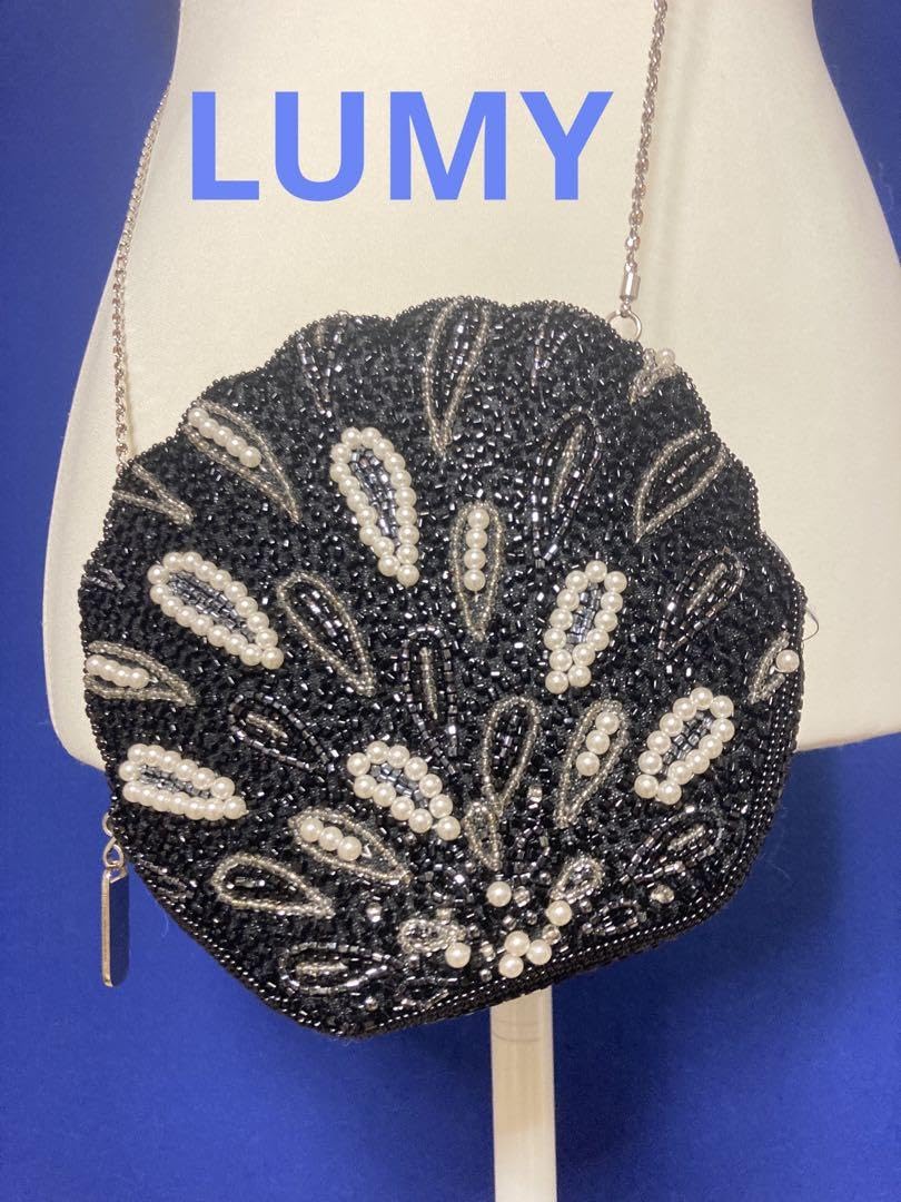 Amazon.co.jp: ルミー LUMY はしもと ビーズバッグ 総ビーズ パーティ