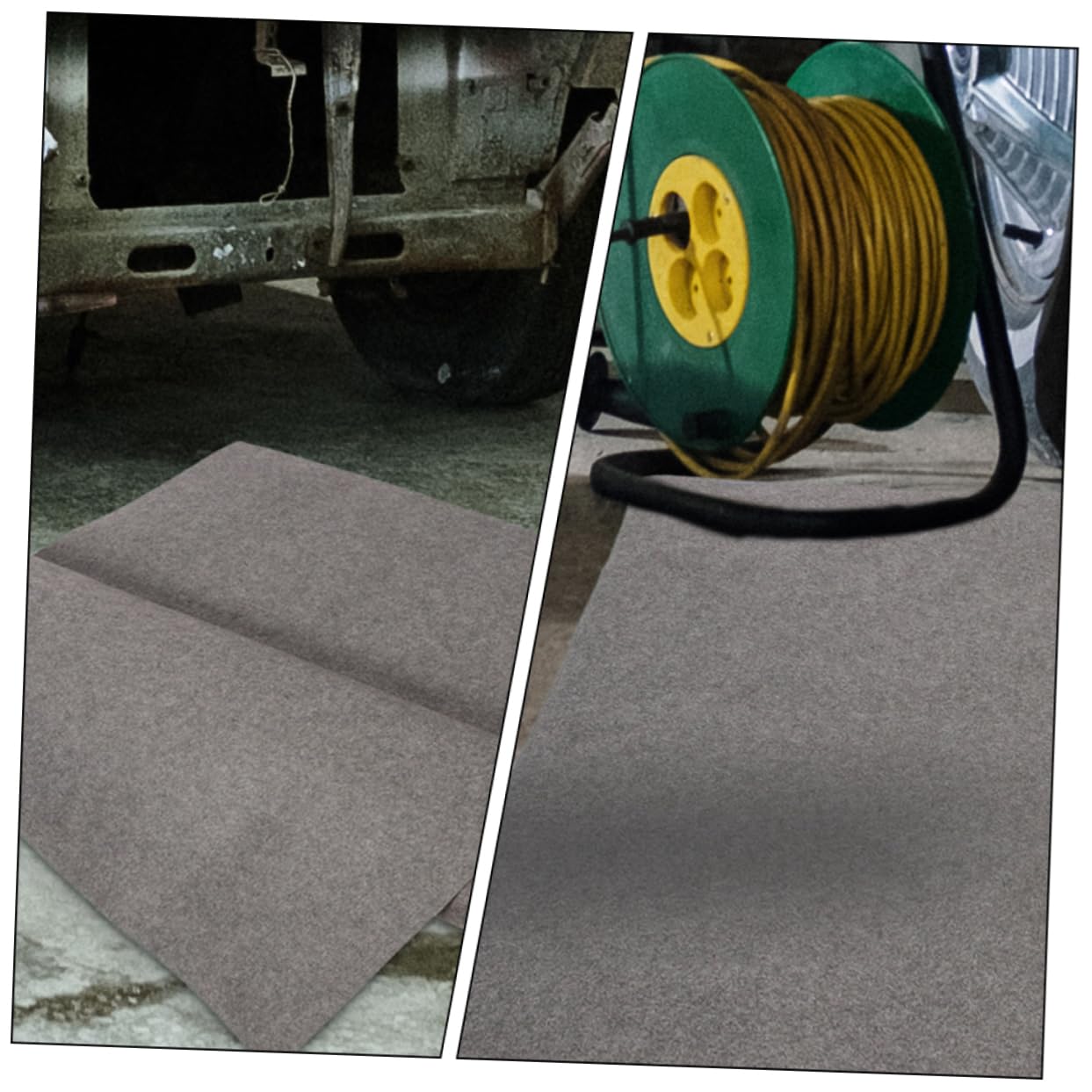 Ölmatte für Autoreparaturen, Garagenbodenmatte aus Filz, Pflegeleicht | Wasser und Ölresistent, für Werkstatt und Garage, Platzsparend Verstaubar, Verschleißfest