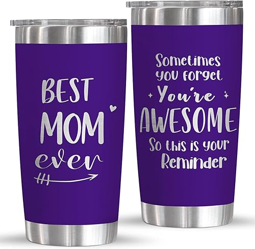 Regalos para mamá de hija e hijo  Cumpleaños, Navidad, Día de la Madre regalos para mamá, regalos para la madre, vaso grabado con láser, idea de