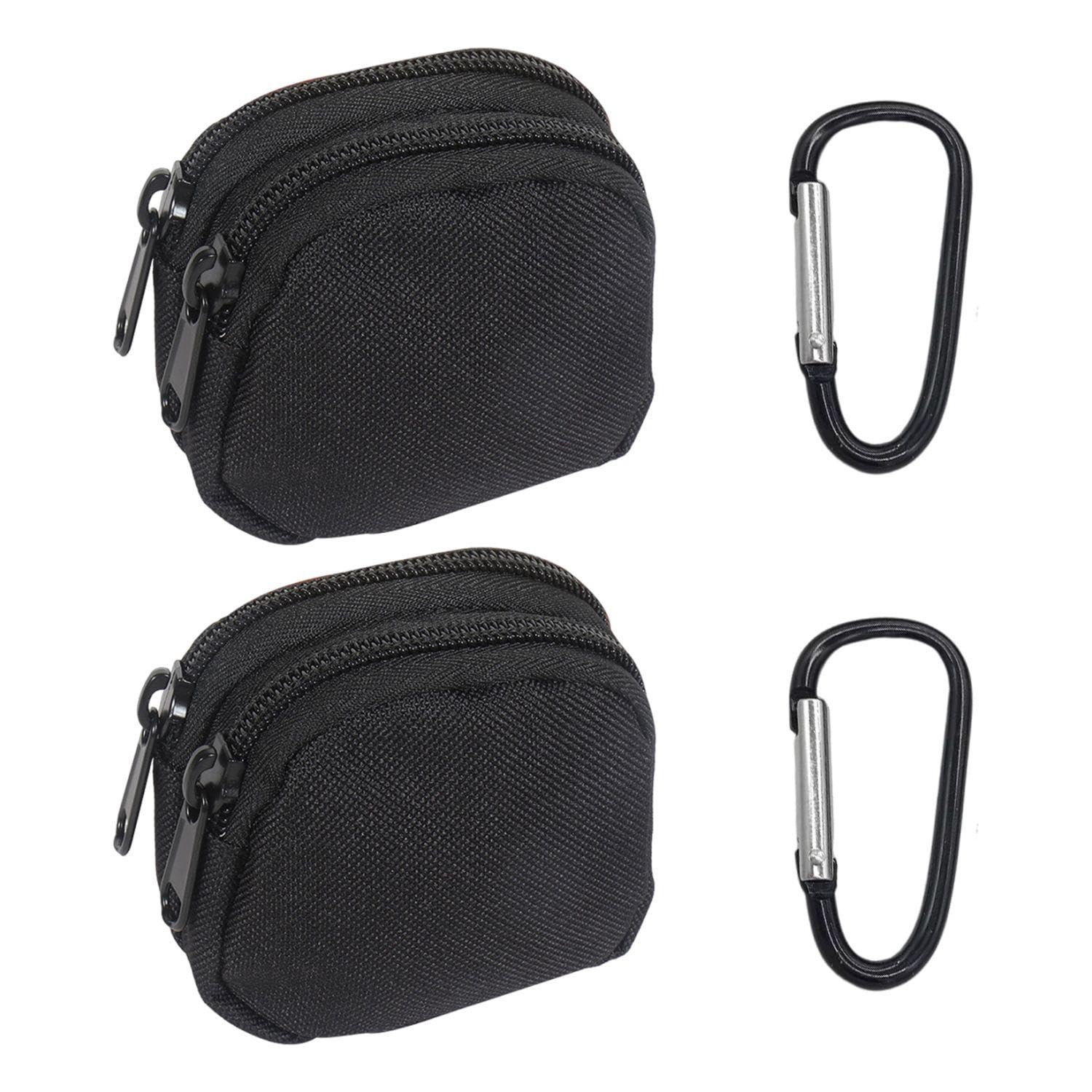 2 Mini Borse Da Cintura, 2 Moschettoni, Borsa Tattica, Organizer, Attrezzatura Tattica ed Escursionismo, Mini Portachiavi a Portafoglio