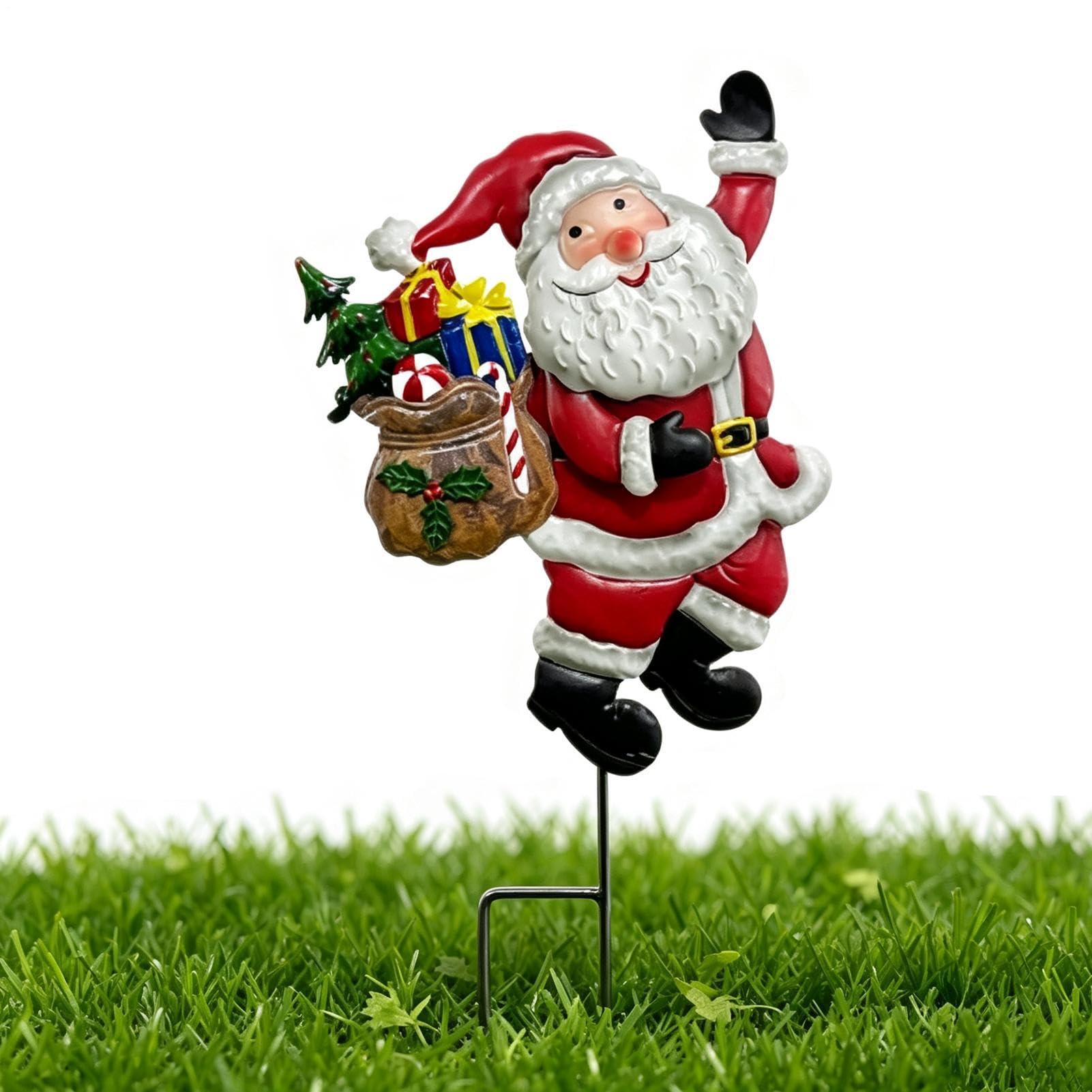 Estacas de Navidad para porche que decoran sin usar cables
