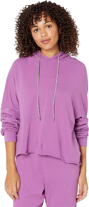 Michael Lauren Gorman Hoodie w/Rainbow Drawstring Amethyst MD