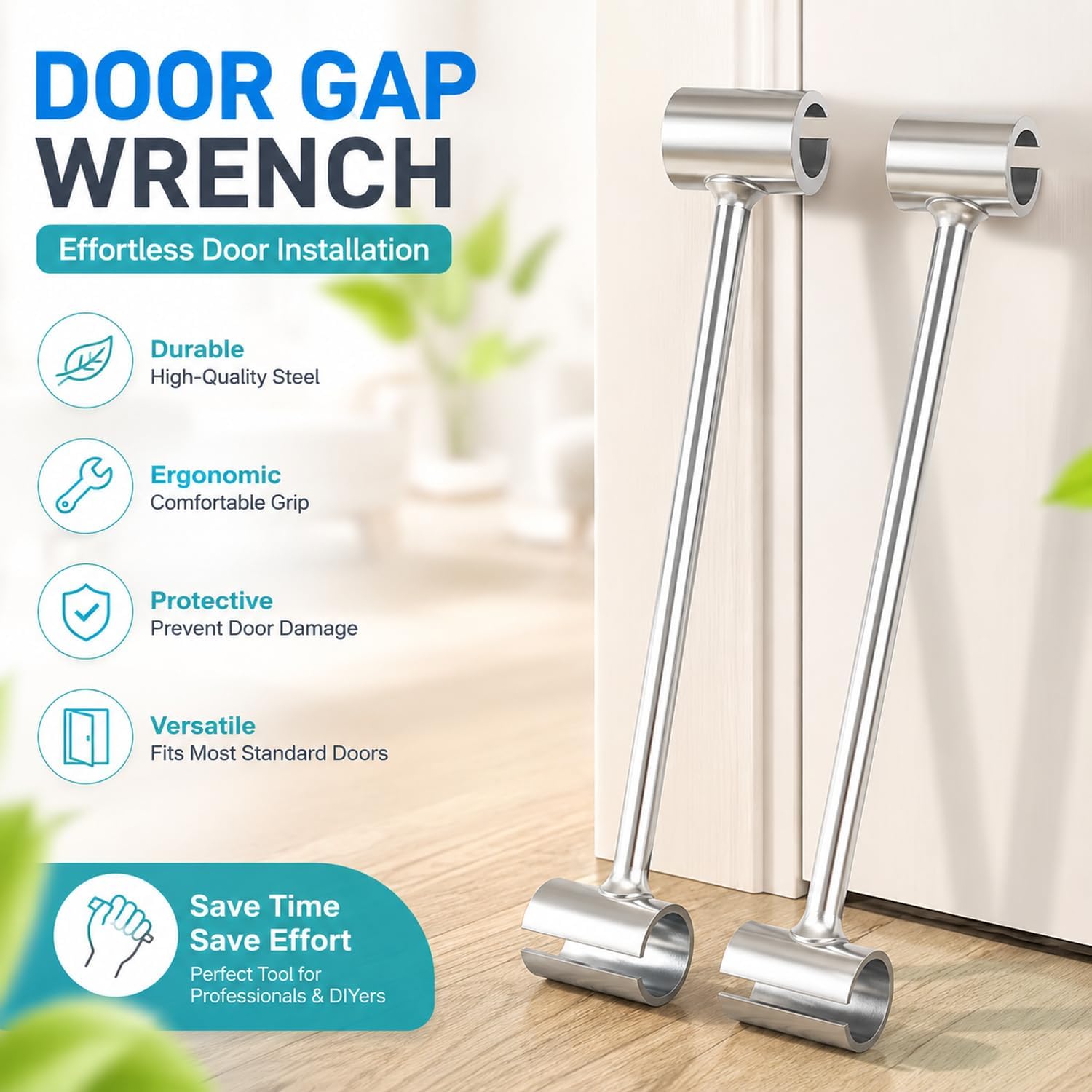 2Pcs Door Hinge Adjustment Tool, 0.55-0.98in Flag Hinge Wrench