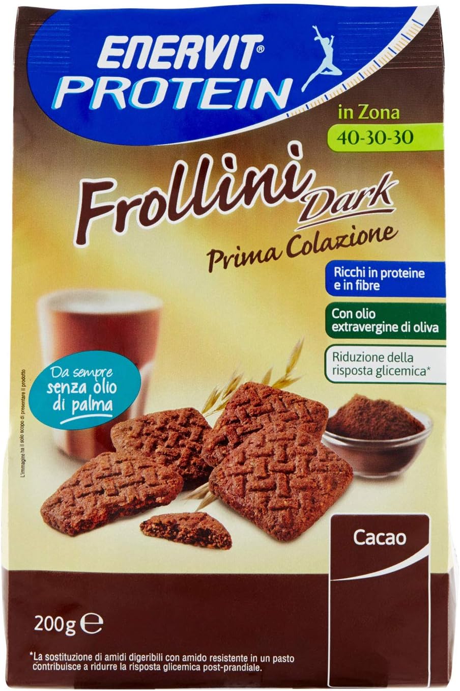 Enervit Protein Biscuits 200g Dark