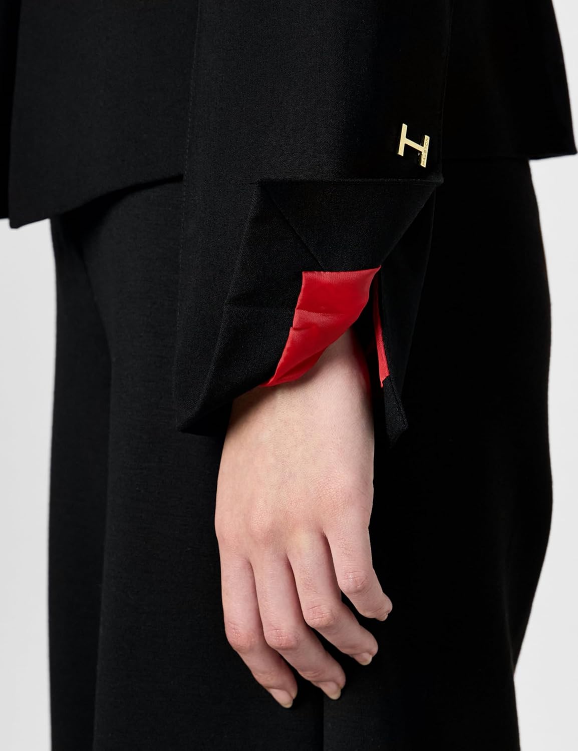 Halston Womens One Button Short Office Workwear Blazer - Image 4