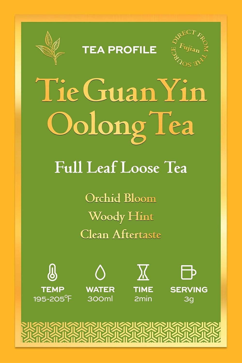 TeaRove Tie Guan Yin Oolong Tea Loose Leaf, Medium Caffeinated, 16oz/456g, Premium Chinese Oolong Tea Whole Leaves, Enjoy Hot or Iced, Orchid Bloom & Woody Hint, Clean Aftertaste