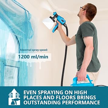 Tilswall Dilution-Free Paint Ivory White & 800W Paint Sprayer