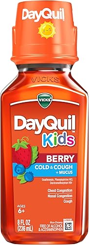 Miniatura 11 de VICKS Kids DayQuil & NyQuil Berry - Paquete combinado de medicina para el resfriado y la tos, alivio diurno y nocturno de múltiples síntomas,