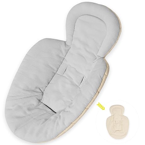 VYPERX Inserto infantil compatible con Four Moms RockaRoo y MamaRoo, inserto reversible para recién nacidos con soporte para cabeza y cuerpo, malla