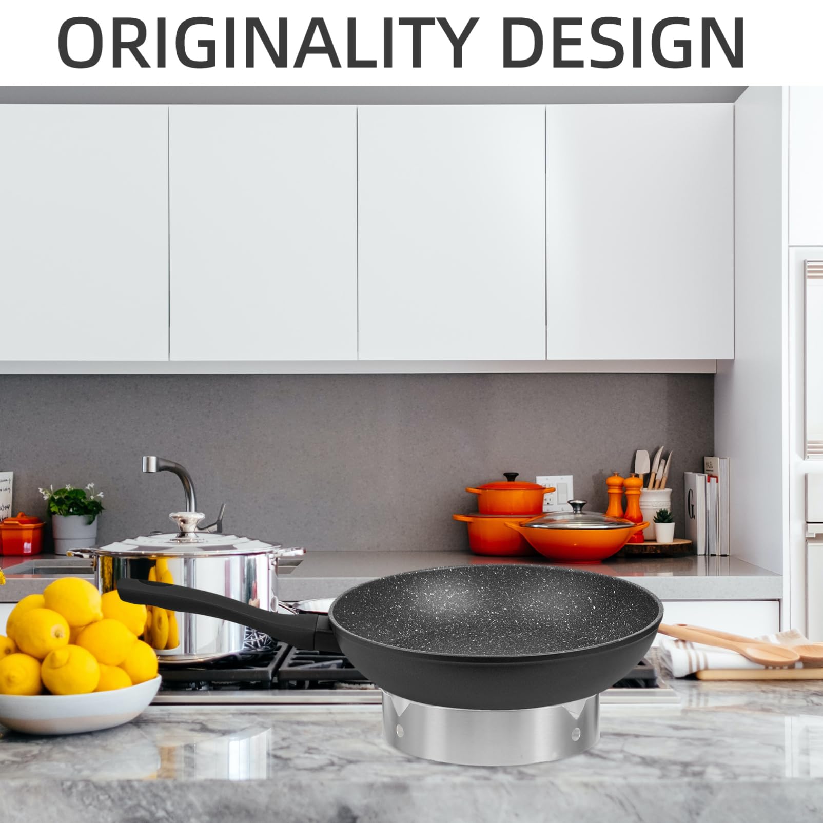 HAKIDZEL Stainless Steel Stove Stand Rack Cookware Accessory for Pots and Pans for Kitchen and Outdoor Cooking