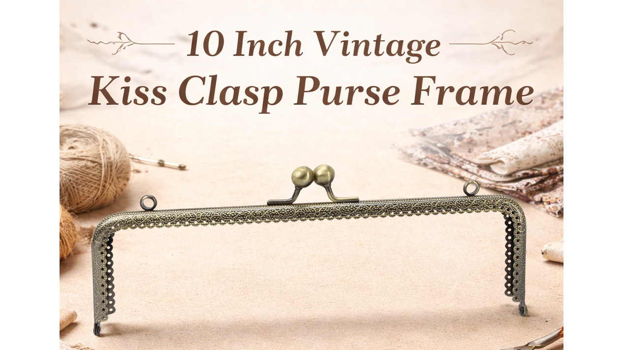 Amazon.com: 10 Inch Square Kiss Clasp Lock Purse Frame for Bag