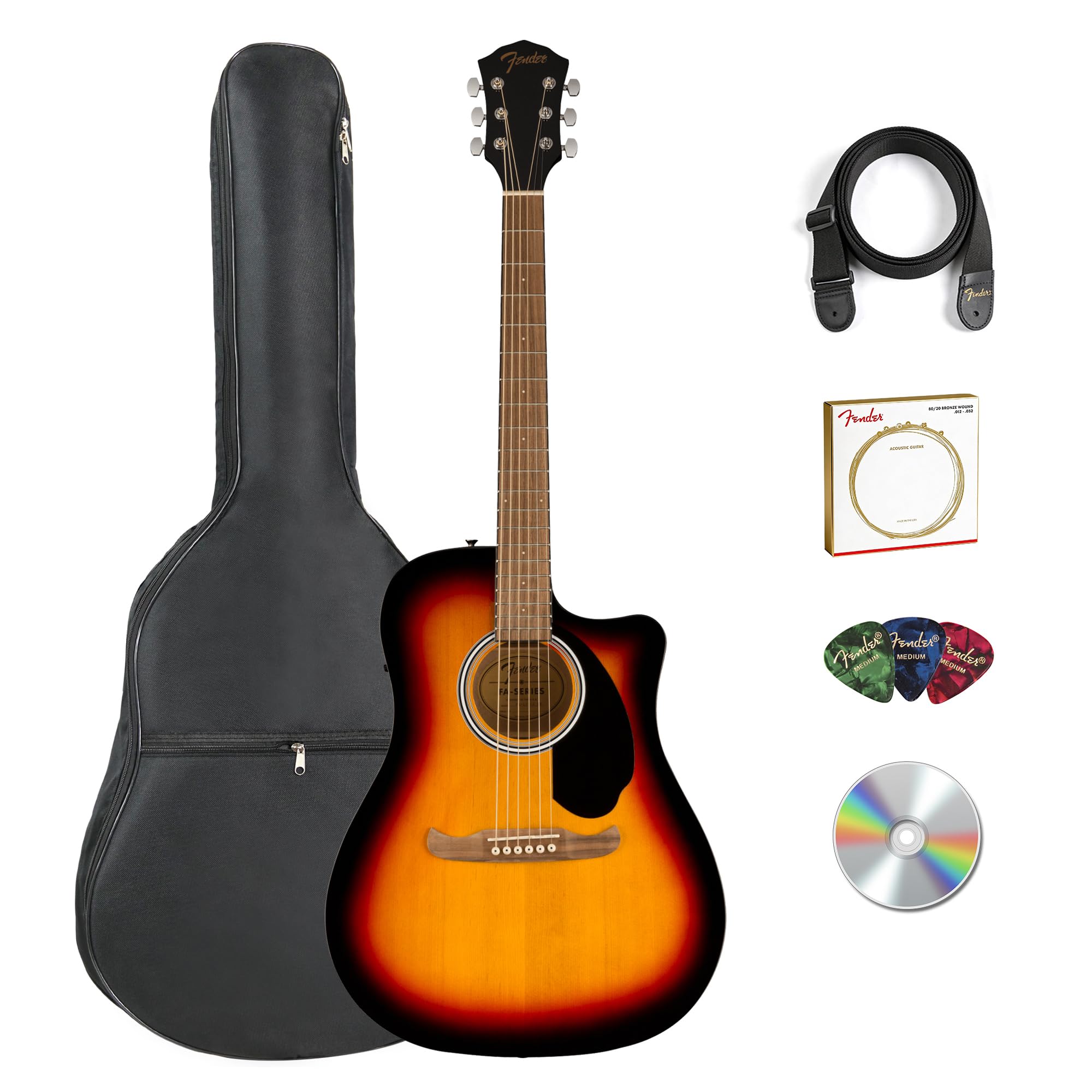 Fender アコースティックギター FA-125CE NAT Sケース付 Amazon.com: Fender FA-125CE Dreadnought Cutaway Acoustic-Electric