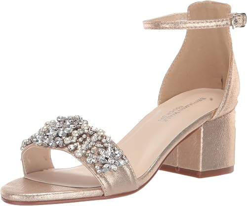 Touch Ups Women's Devon Heeled Sandal, Champagne, 8 Medium