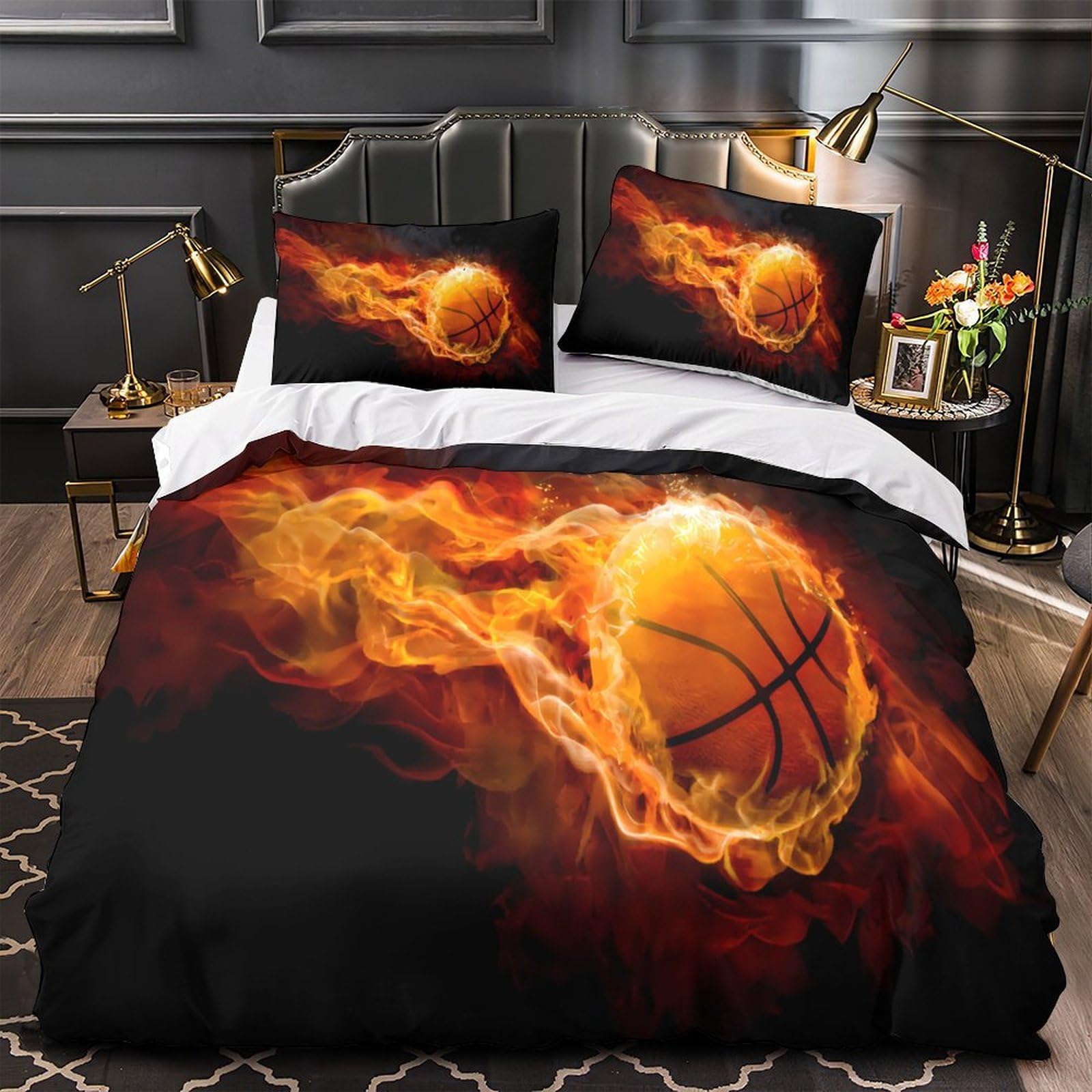 Housse de couette basket 3D idée cadeau idéale pour un garçon ou homme