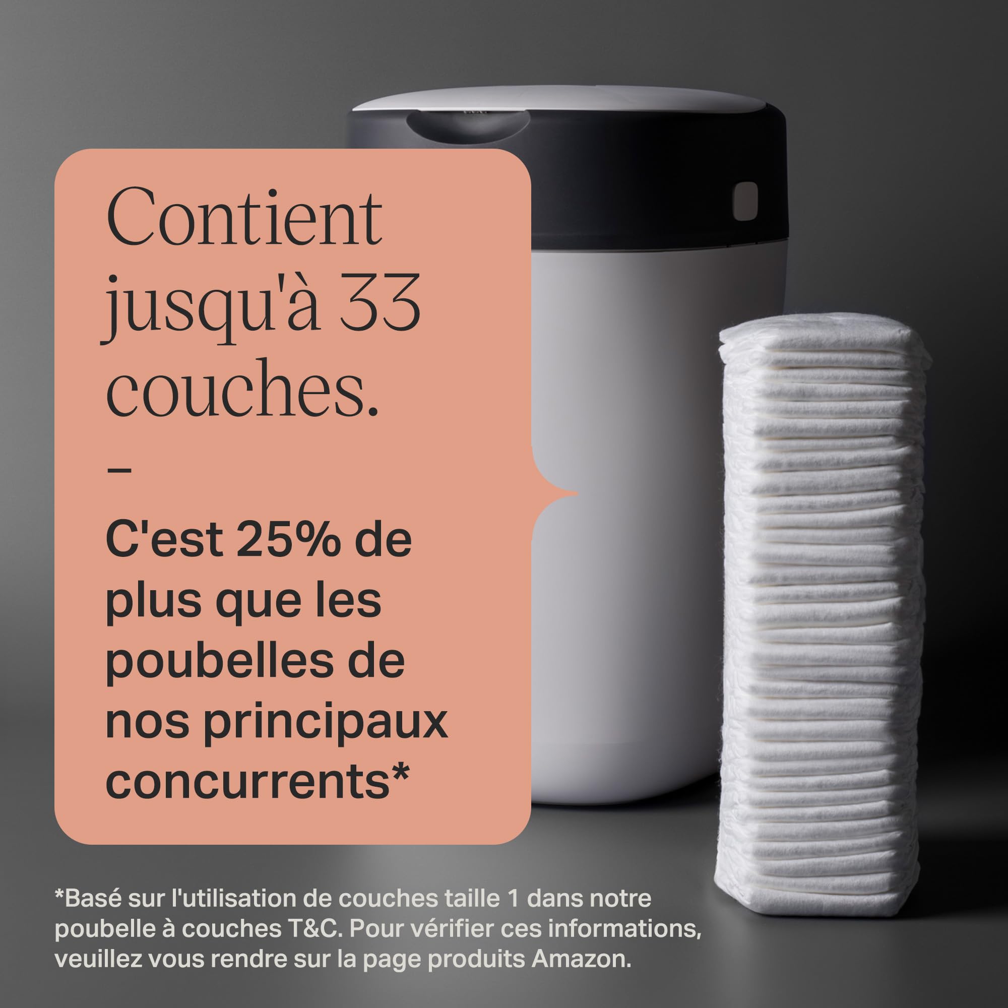 Tommee Tippee Poubelle à couches Twist & Click, Pack Exclusif avec x2 Recharges incluses, Protection anti-odeurs et anti-germes garantie, Grande capacité