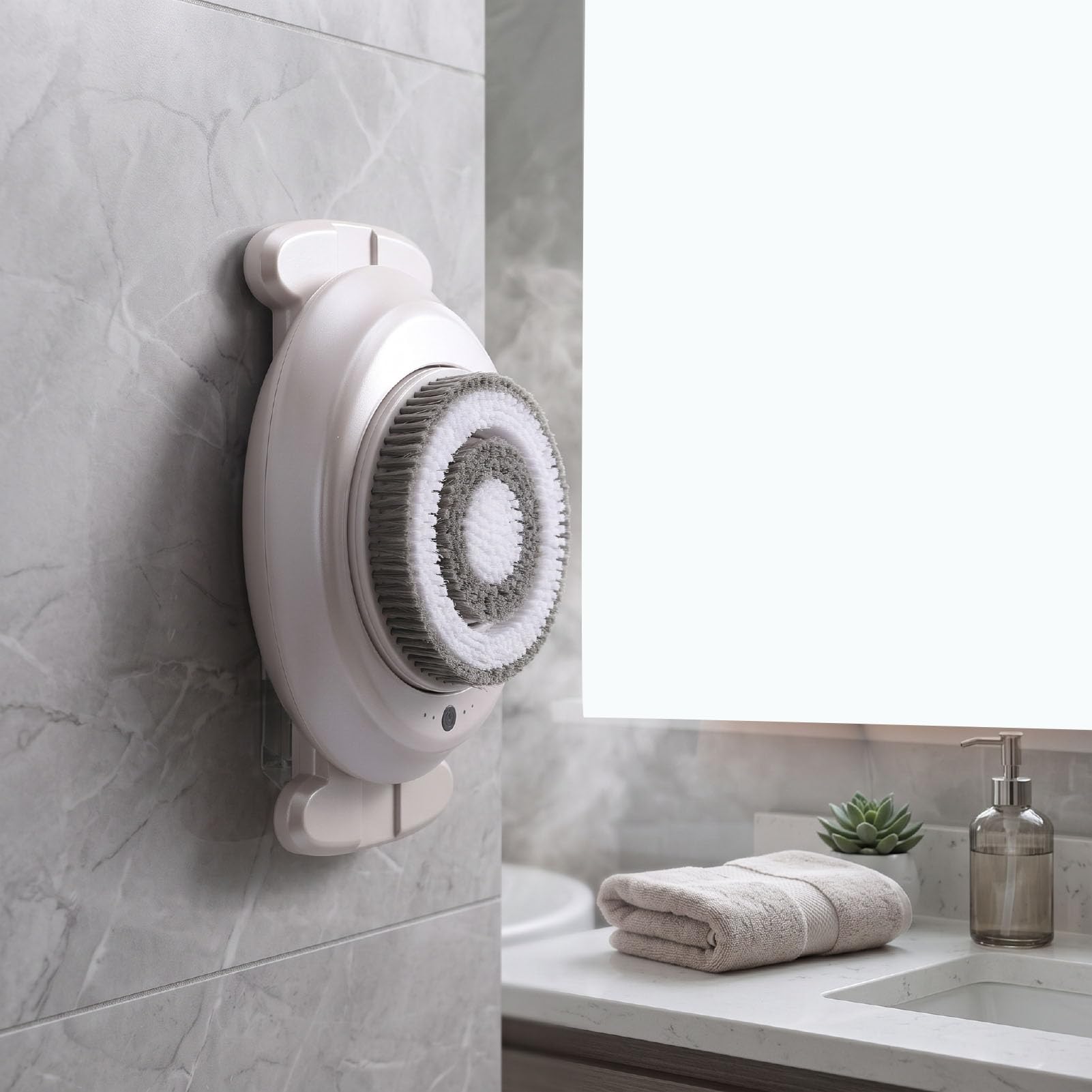 Fdit Cepillo Eléctrico de Espalda, Sin Manos, Montaje en Pared