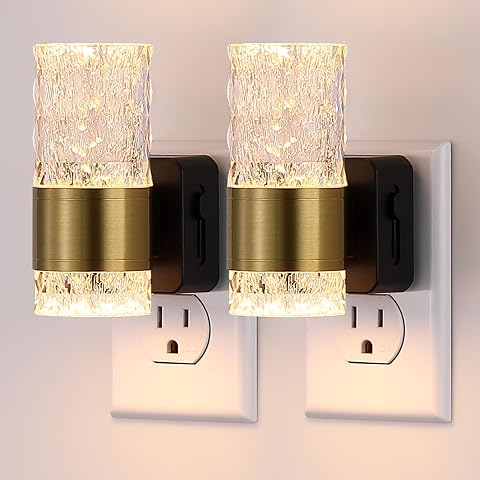 Dimmable LED Night Light with Dusk to Dawn Sensor, Adjustable Brightness 0-100 LM, ...