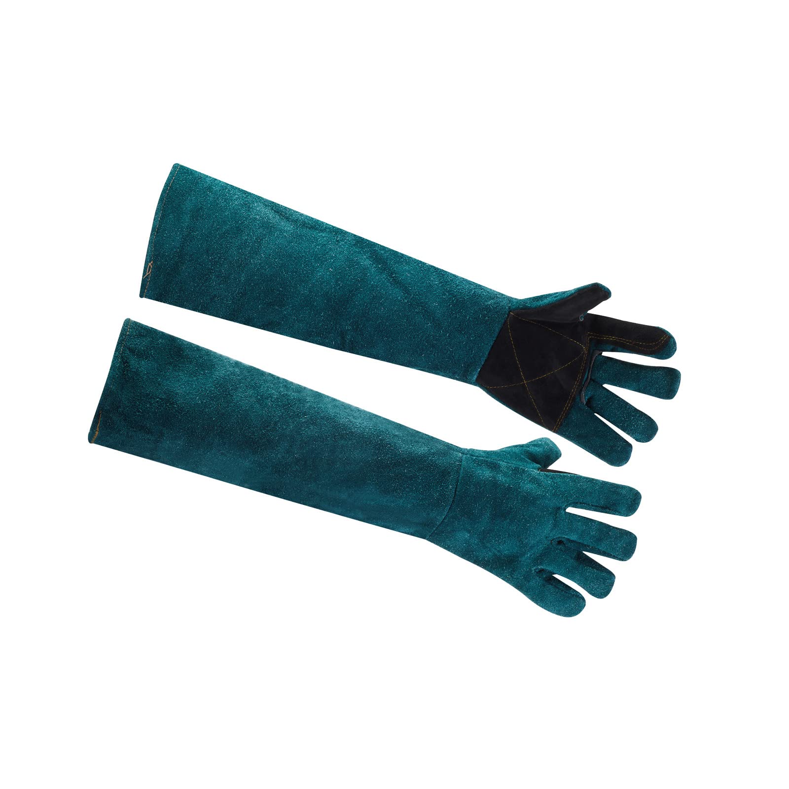 AOWPFVV Animal Handling Gloves Bite Proof Leather Dog Cat Scratch Bird Falcon Grabbing Reptile Squirrel Snake(Large,23.6in)