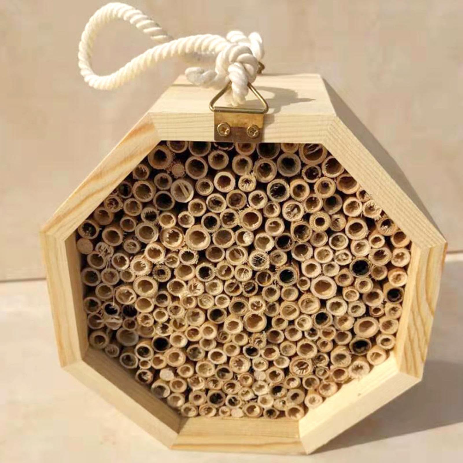 Bienenhäuser für den Garten, bestäubende Bienenhäuser - Holznisthilfe für Wildbienen | Bestäubungspalast, Schmetterlingshaus, Wespenlebensraum für Garten Yard Terrasse