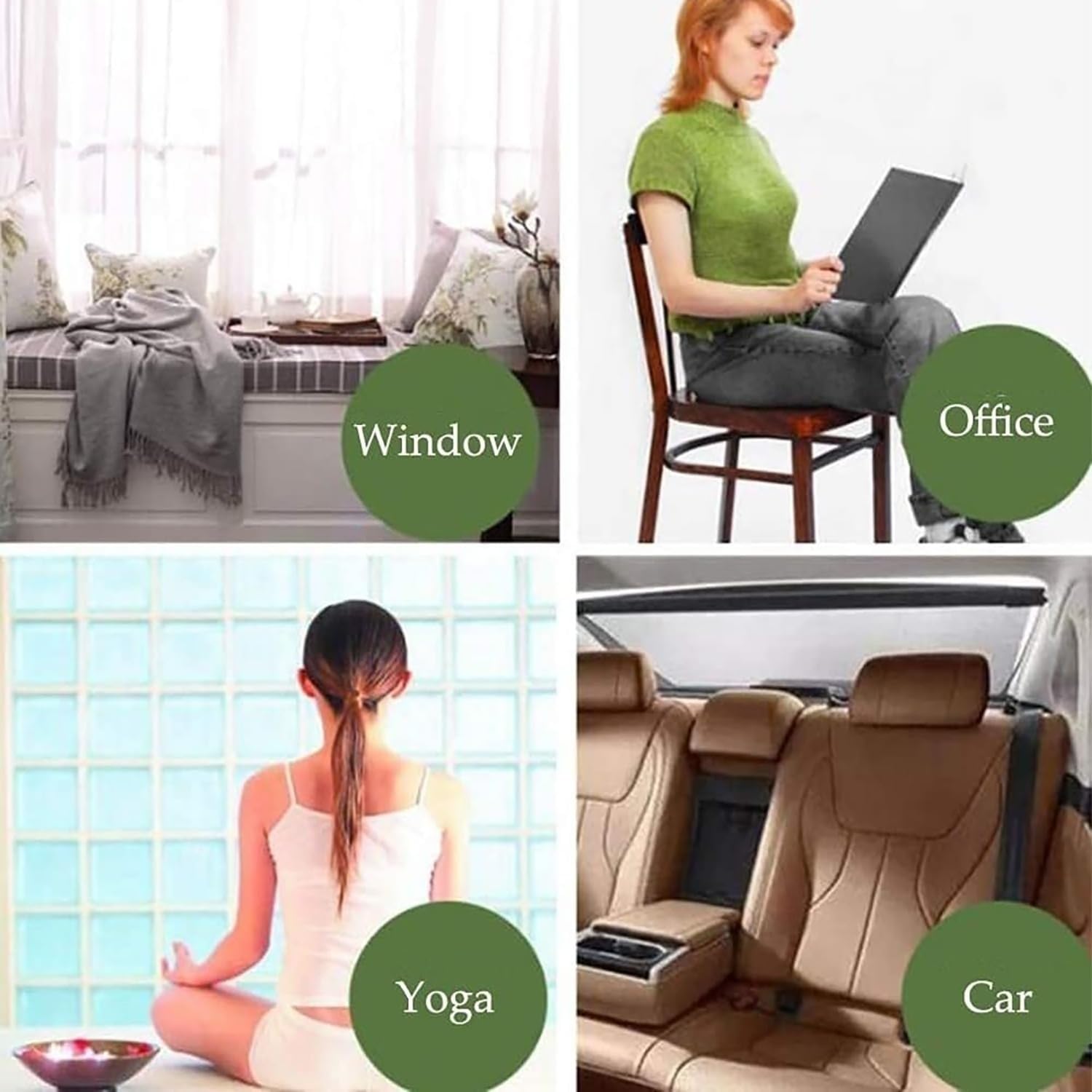 Meditation Cushion Round 30-200cm, Thicken 5/8cm Circular Chair/Seat Cushions Tatami, Yoga Pillow for Living Room Balcony Office Outdoor Garden(8,D100xH5cm/D39xH2in)