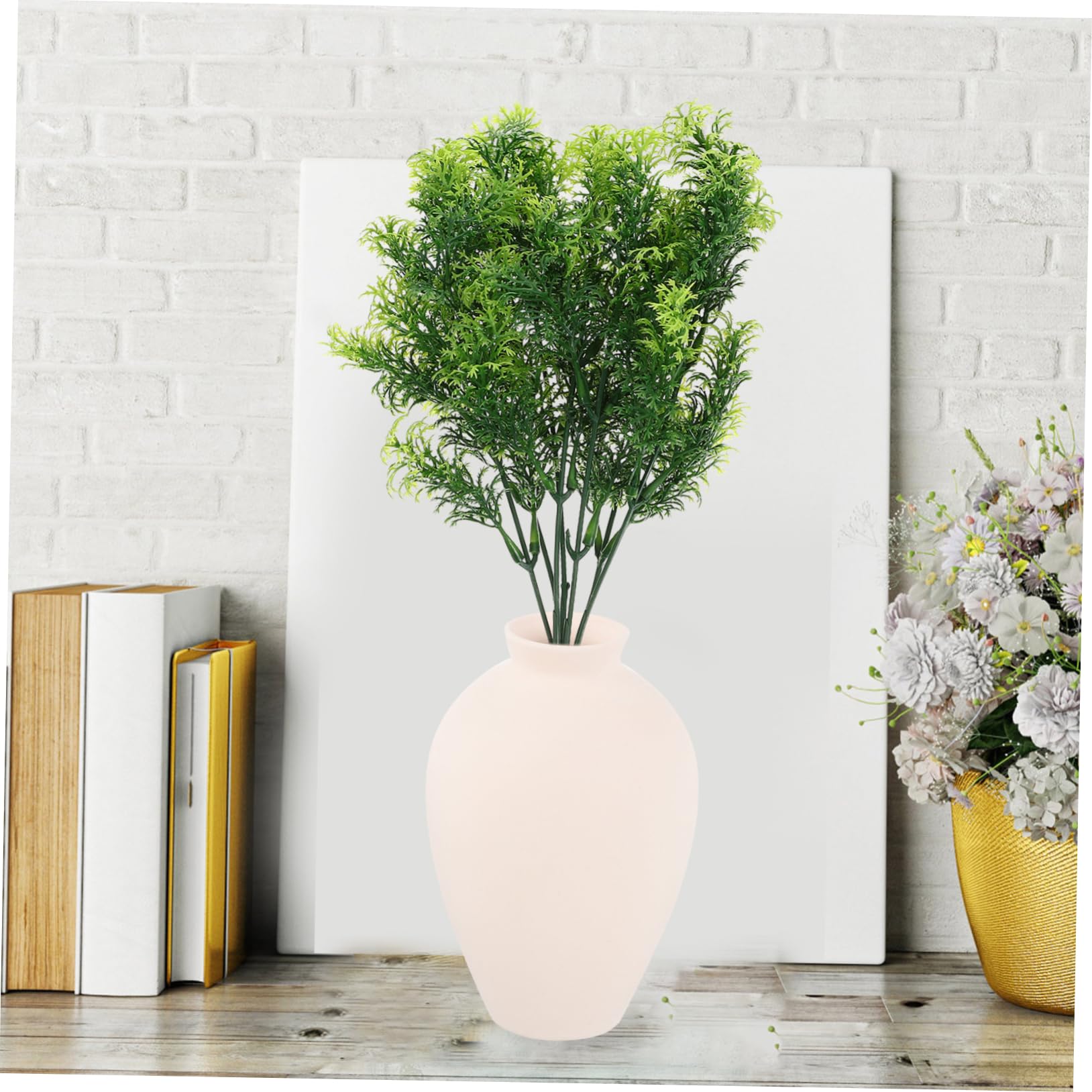 Alipis 4 Set Pianta Finta Domestica Arredamento Piante Pensili Piante Finte Al Coperto Arbusti Piante Artificiali Al Di Fuori Verde Viti Siepe Piante Da Esterno Plastica Green 2 Pezzi * 4