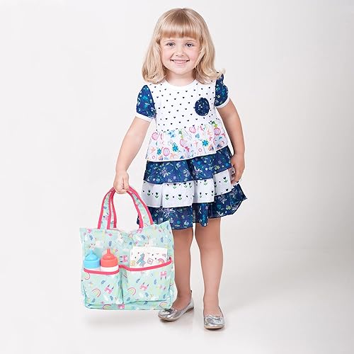 Miniatura 5 de Muñecas de bebé individuales con accesorios muñeca de cuerpo suave y muñeca de bebé niño con bolsa de pañales kit de cuidado de muñeca con biberones