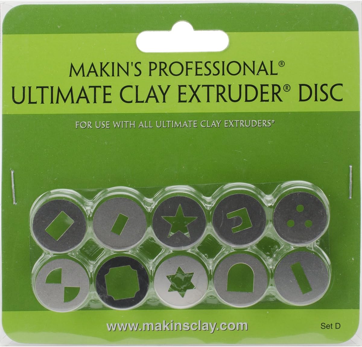Makin's USA Makin's Professional Ultimate Clay Extruder Discs 10/Pkg-Set D