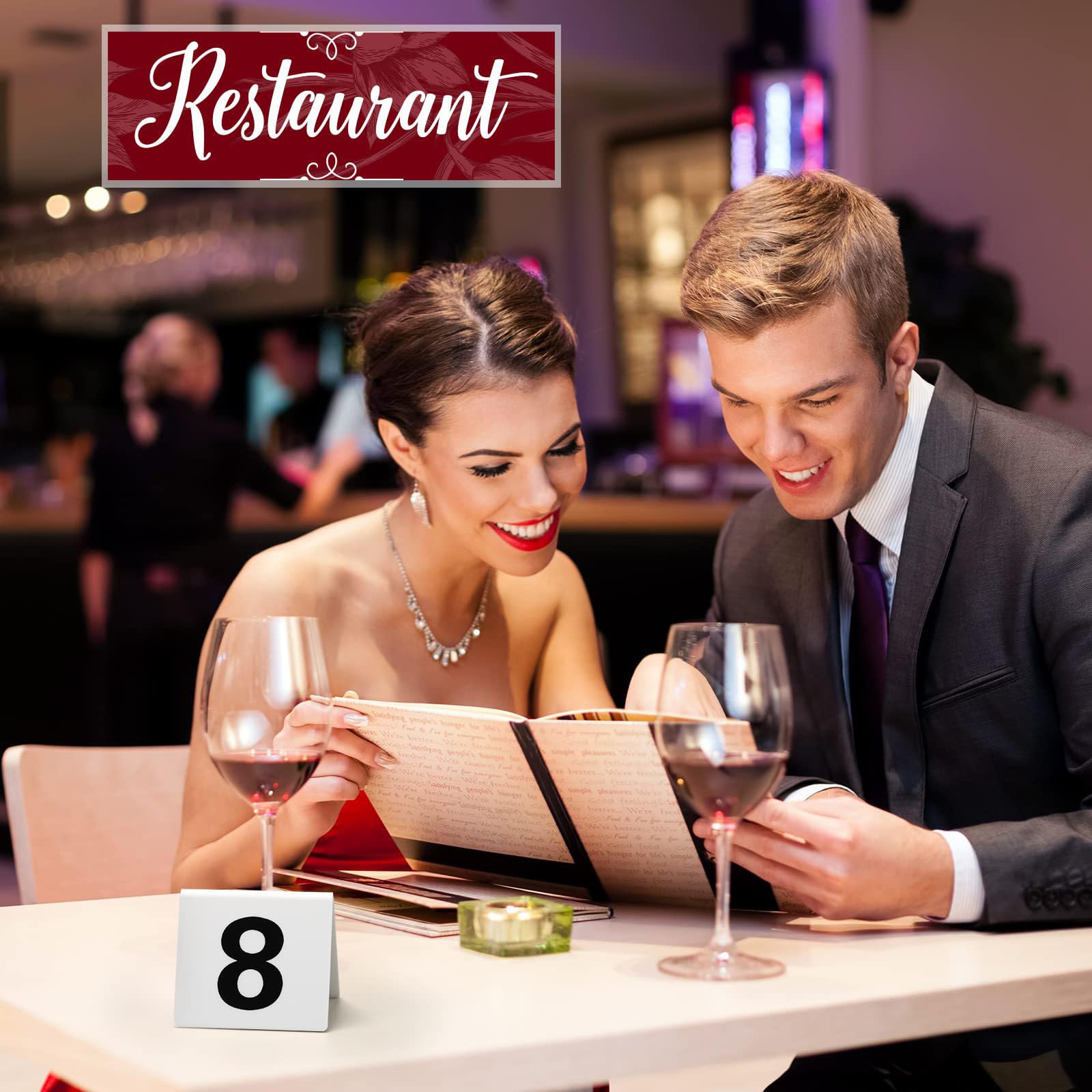 25 numeri da tavolo in acciaio inox da 1 a 25, su entrambi i lati, 5 x 5 x 4,5 cm, stile tenda, per matrimoni, ristoranti, hotel, caffetterie, bar, banchetti, colore argento