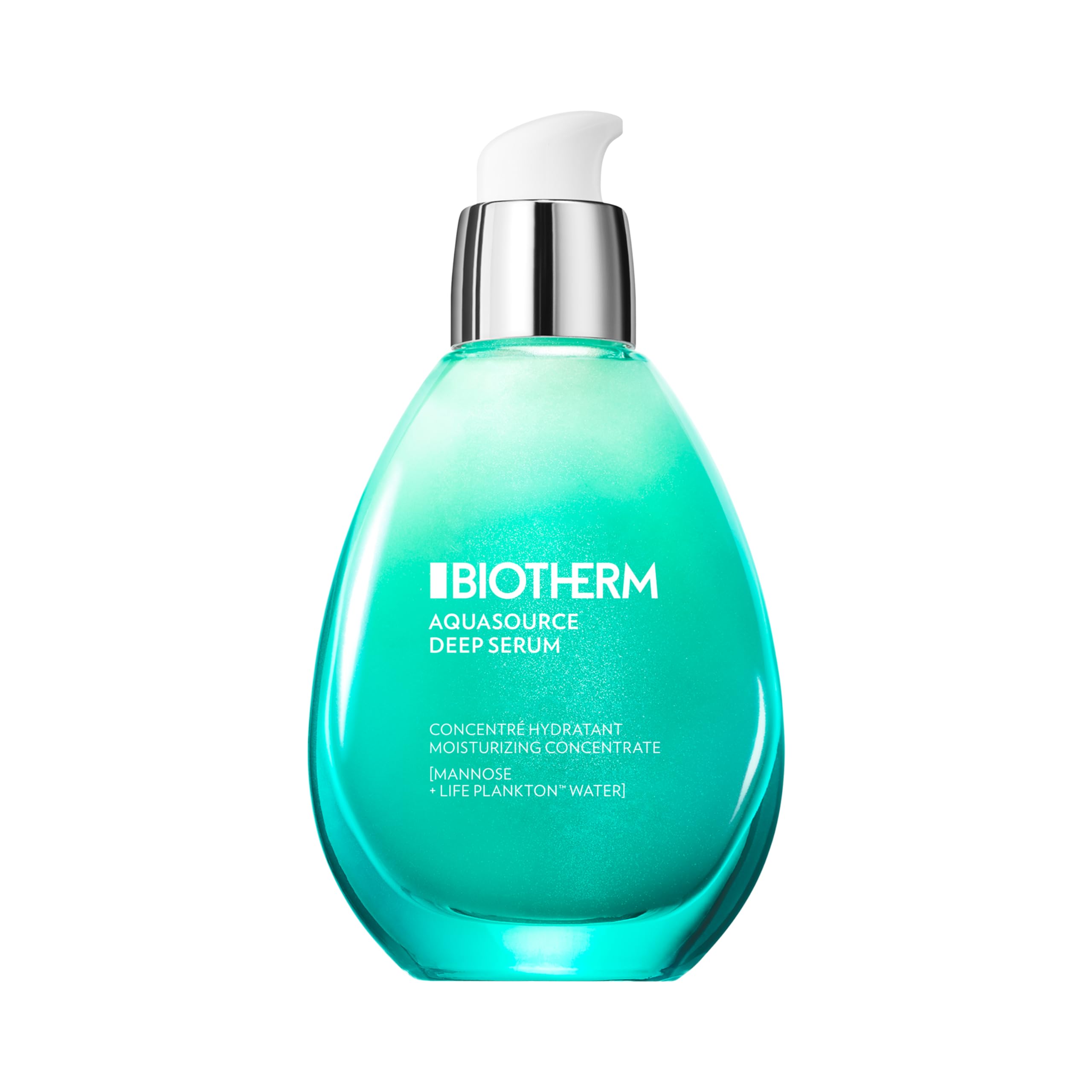 Biotherm Aquasource Deep Serum, feuchtigkeitsspendendes Gesichtsserum mit Life Plankton und Mannose, regenerierende Gesichtspflege für eine tiefengepflegte Haut, 50 ml