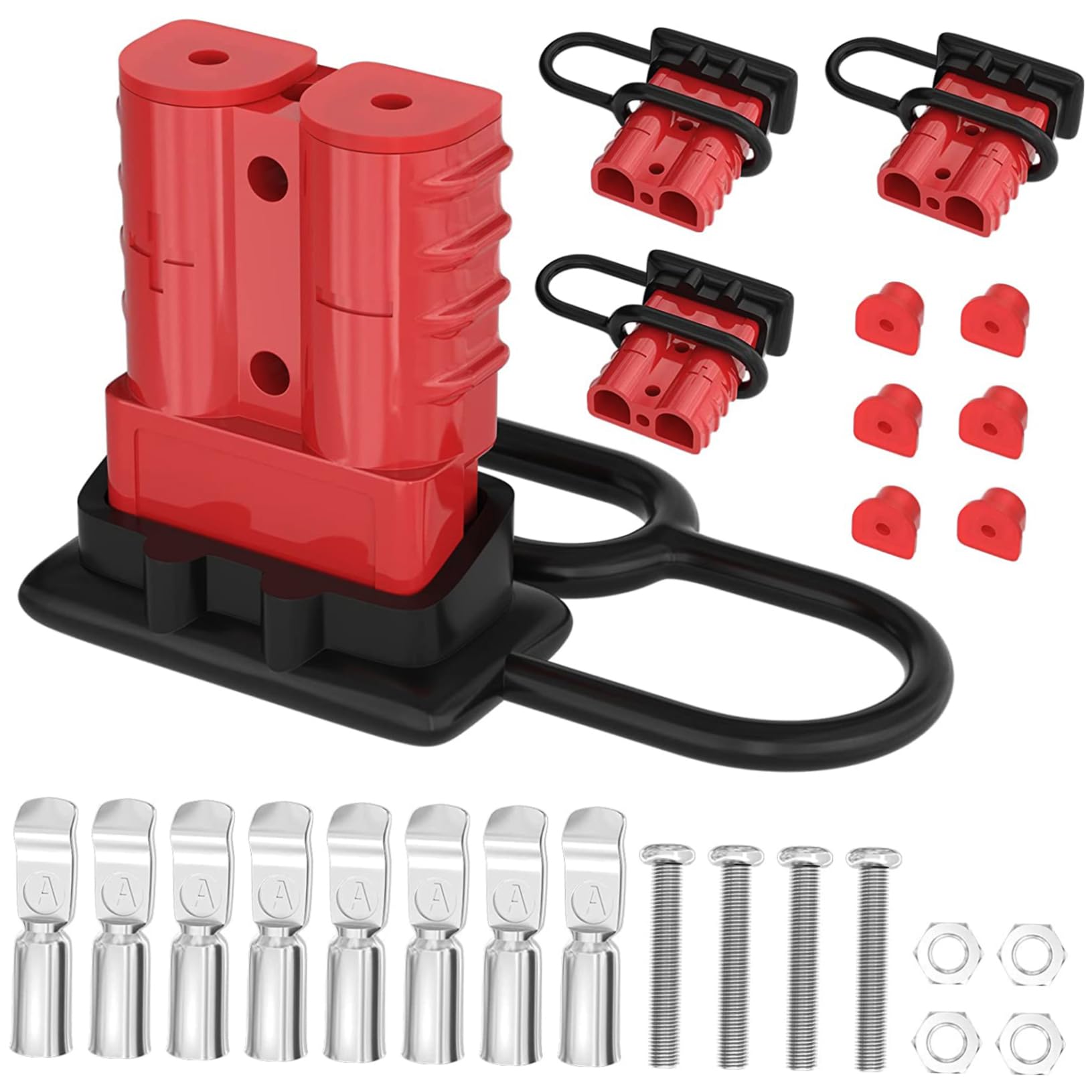SOESFOUFU 2sets Trailer Wire Connector Battery Quick Connect Plug Winch Electrical Plug High Temp 4pcs*2