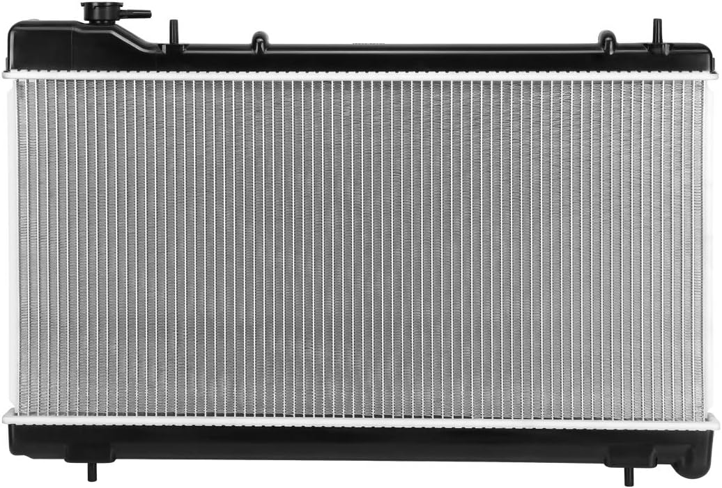DNA Motoring OEM-RA-1574 OE Style Bolt-On Aluminum Core Radiator Replacement Compatible with 93-98 Impreza AT&MT, 27-1/16" W X 13-3/8" H X 11/16" D, 1-1/2" Inlet, 1-1/2" Outlet