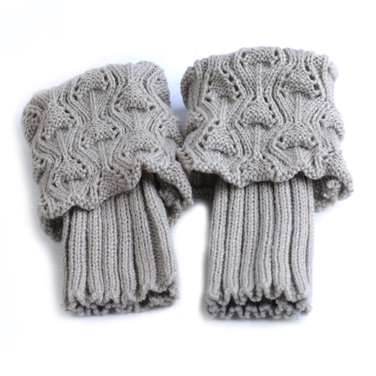 Leg Warmer Knitted Short Cuffs Socks 1 Pair Soft
