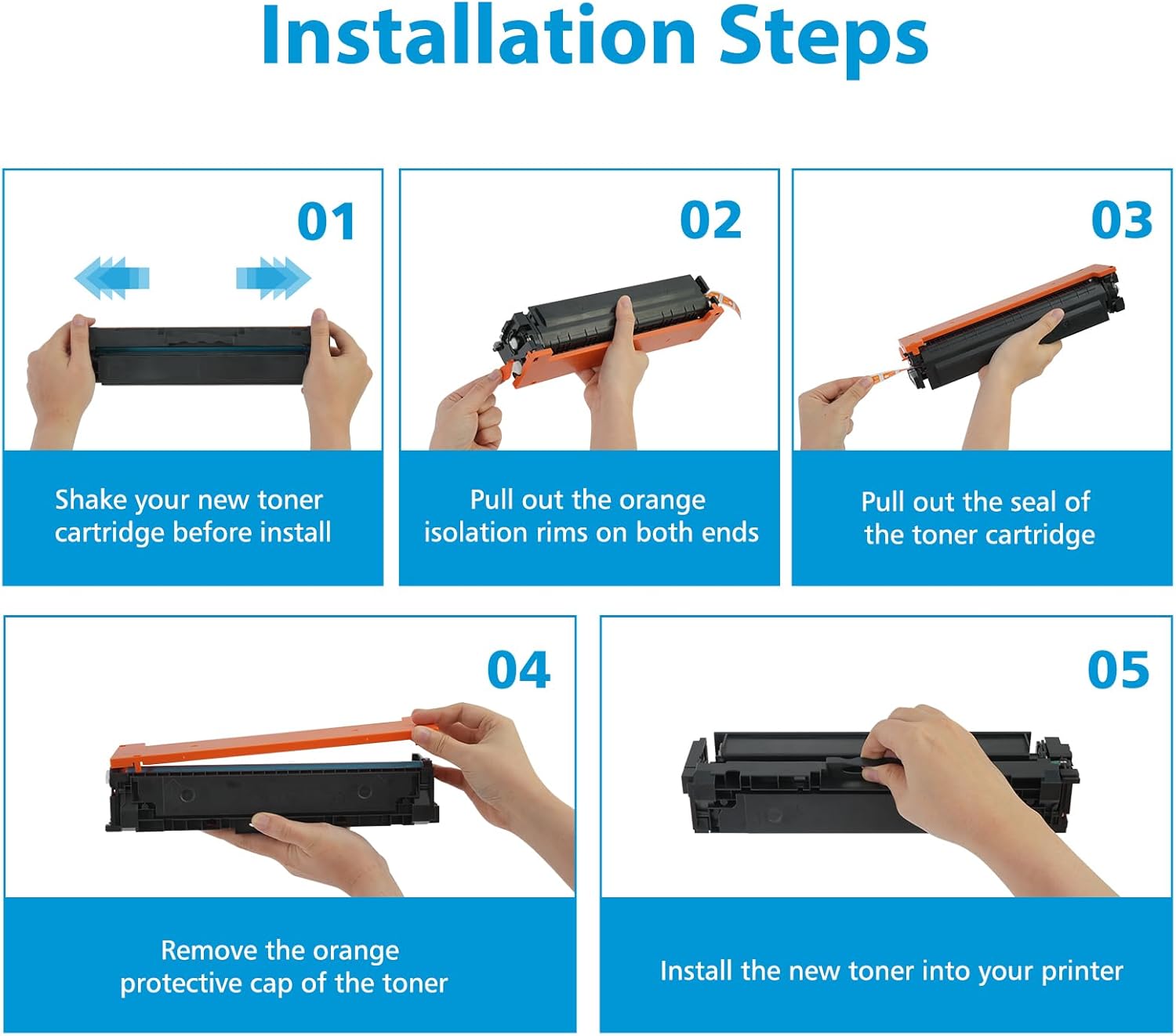 218A Toner Cartridges 4 Pack with Chip Compatible for HP 218A 218X for Pro MFP 3301fdw 3201dw Color Laser Pro 3201dw MFP 3301 Series 3301fdw 3301sdw 3301cdw Printer Ink W2180A W2180X (B/C/Y/M)