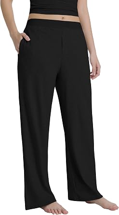 Abonlen Lightweight Loose Pants for Women Casual Lounge Pants Athletic Joggers Yoga Pants with Pockets