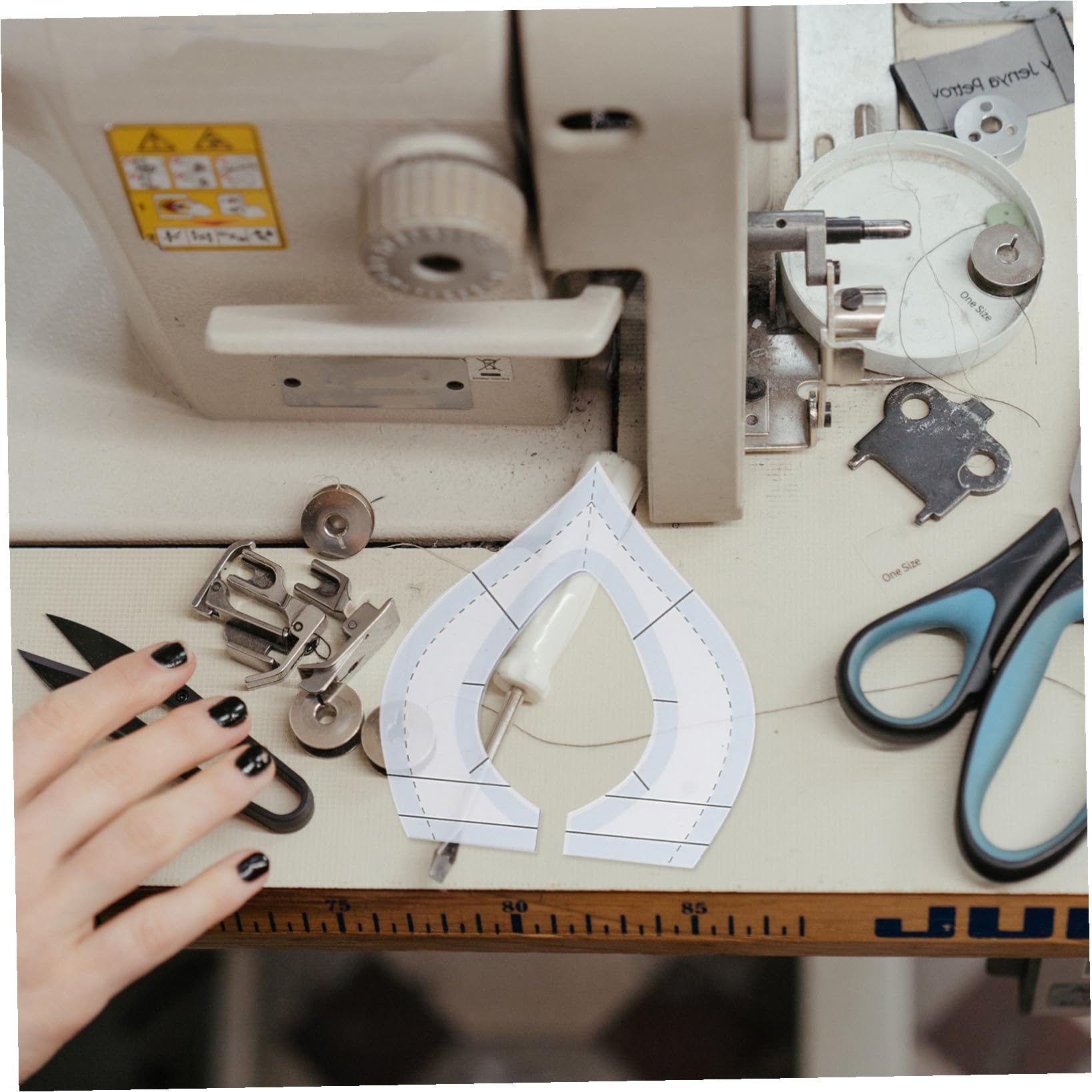 VILLCASE 27piezas Regla Acrílica De Acolchado Para Herramienta De Costura Multifuncional Flexibilidad y Resistencia La Abrasión Para Proyectos De Patchwork y Patronaje