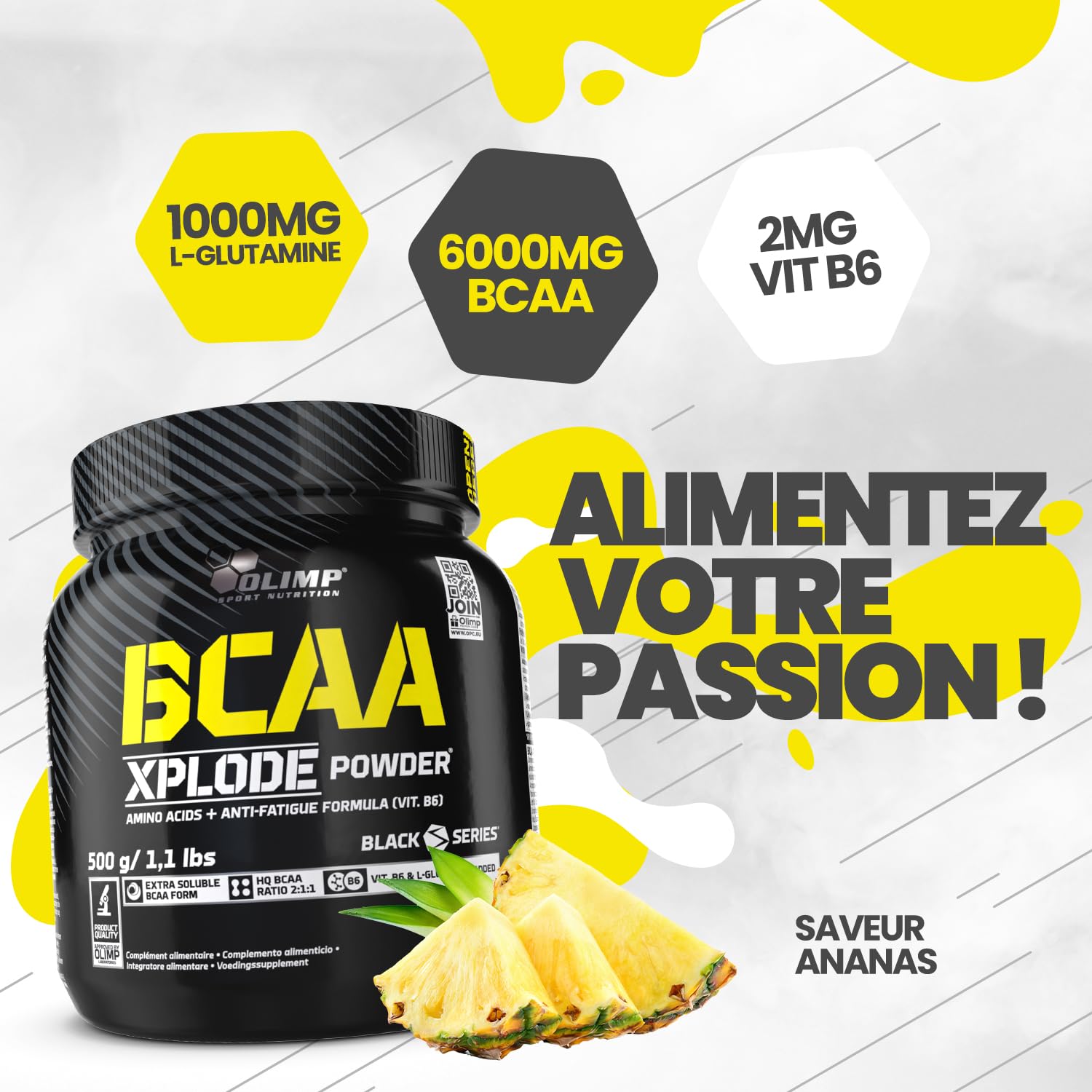 BCAA Xplode Powder 500g Ananas
